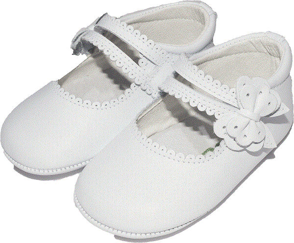 ZAPATO BEBE NIÑA FLOR BLANCA