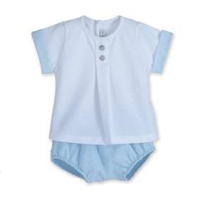 CONJUNTO BB NIÑO PLUMETI CELESTE