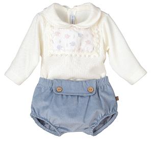 CONJUNTO CAMISA Y BRAGUITA AZUL