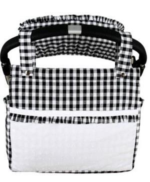 BOLSO PANERA VICHY NEGRO Y BLANCO 