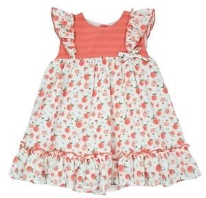 VESTIDO NIÑA ESTAMPADO CORAL