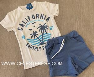 CONJUNTO NIÑO 2P CALIFORNIA AZULON