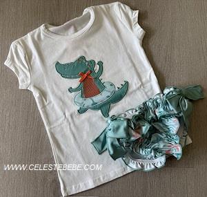 CONJUNTO BAÑO NIÑA COCO VERDE