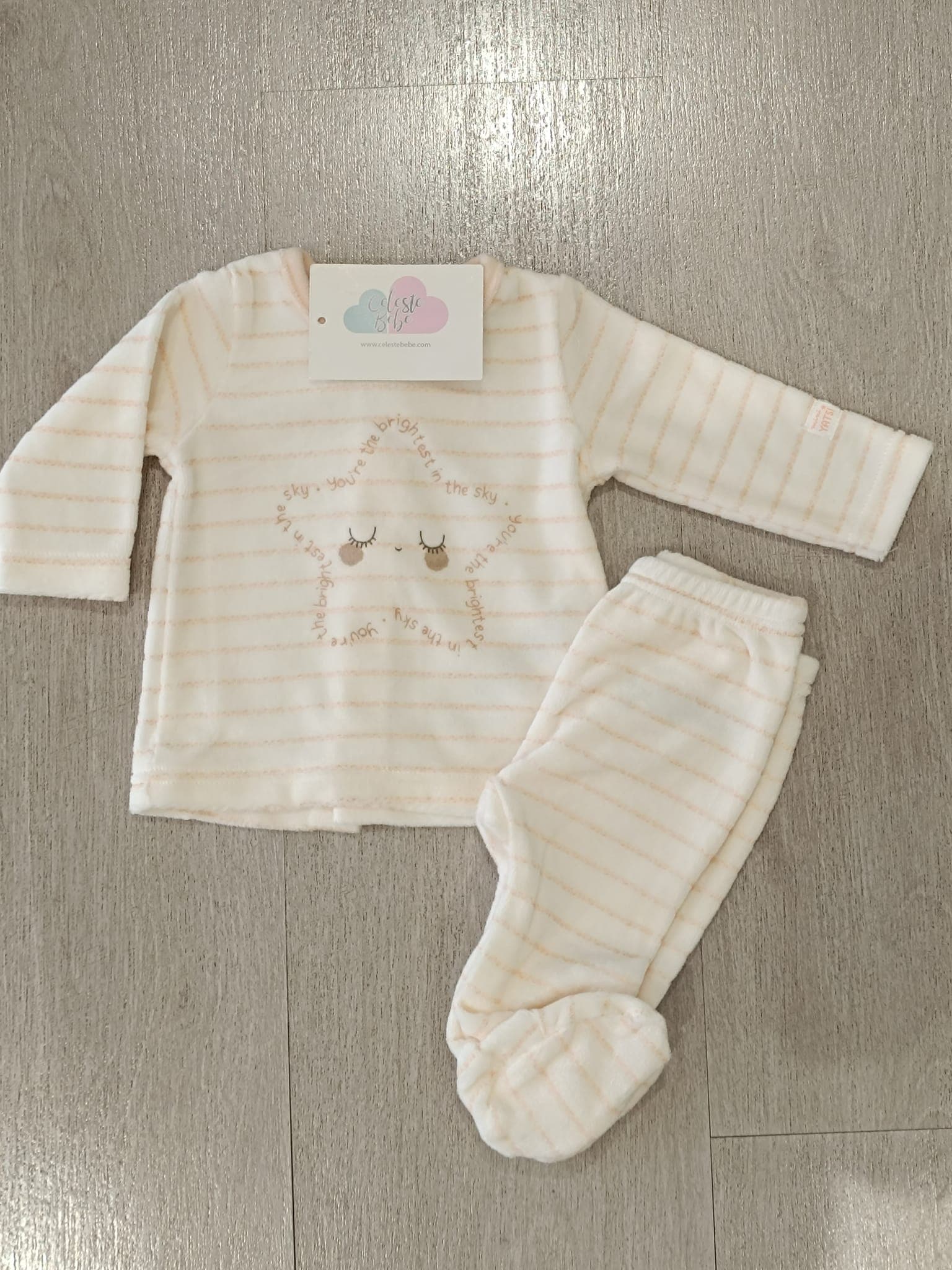 CONJUNTO 2P TUNDOSADO ESTRELLA/RAYAS
